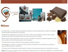 Tablet Screenshot of chocolategems.com.au